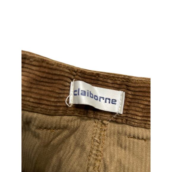 Vintage 90s Claiborne Corduroy Pants Men’s 38R Brown Wide Leg  Actual 36x32 - Picture 3 of 11
